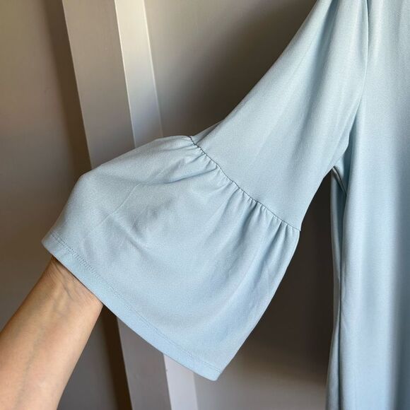 Vince Camuto Square Neck/Bell Sleeve Blouse - Picture 3 of 7